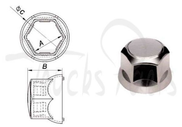 CUBRE TORNILLO RUEDA 32-33