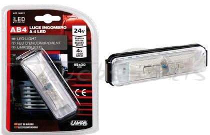 LUZ FRONTAL 4 LEDS BLANCO