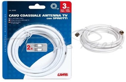 CABLE COAXIAL PARA ANTENA GLOBO 3 METROS