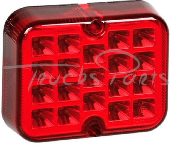 FARO 19 LED ROJO 12/24V