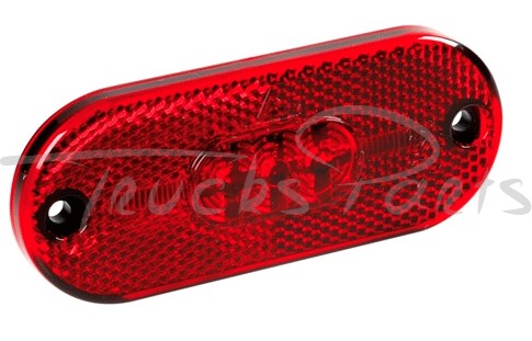 LUZ GALIBO IMPERMEABLE 4 LEDS ROJA CON REFLECTOR