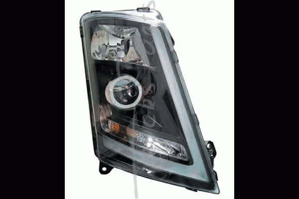 Faro delantero negro Volvo FH 4