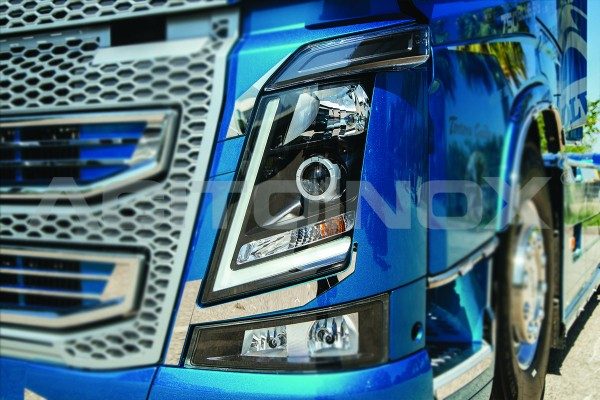 Perfil faro Volvo FH 4 acero inoxidable