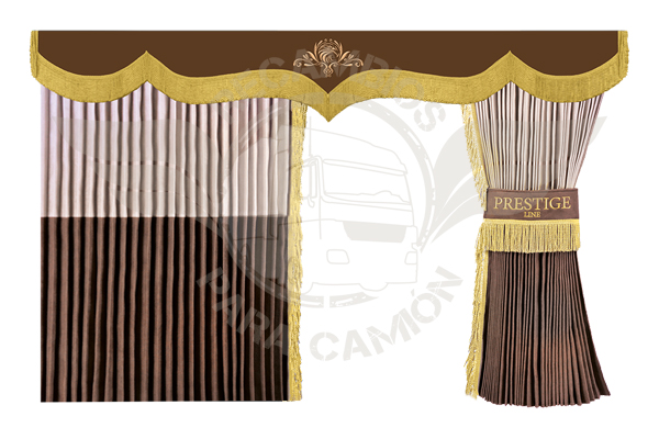 CORTINAS CABINA MB ACTROS MP4 BEIGE